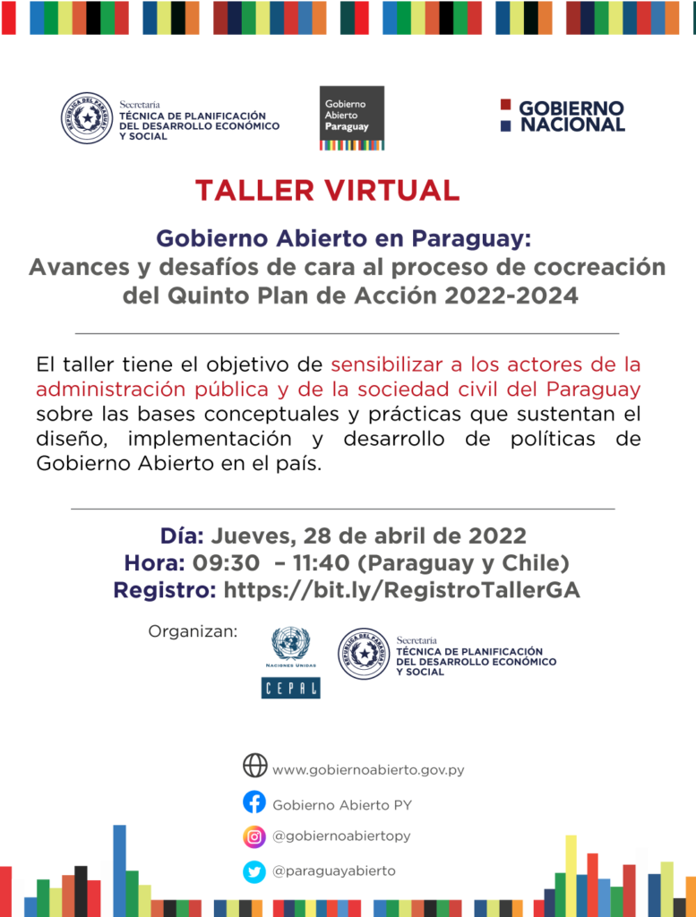 Invitan a participar de taller virtual sobre Gobierno Abierto